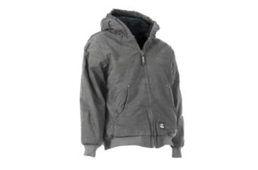 Image of Berne Youth Washed Hooded Jacket, Titanium, Medium, Regular, 92021397368