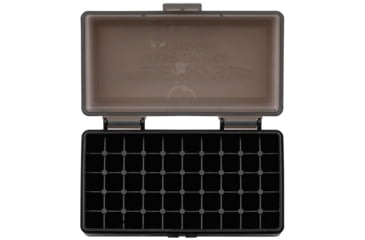Image of Berrys 19642 401 Ammo Box 9mm Luger,380 ACP 50rd Smoke Lid W/Black Bottom