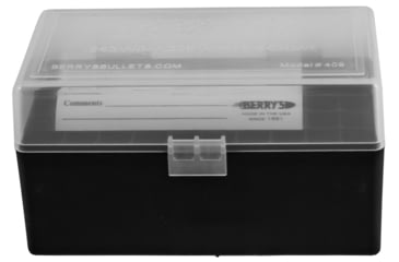 Image of Berrys 79314 409 Ammo Box 308 Win,243 Win 50rd Clear Lid W/Black Bottom