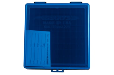 Image of Berrys 86410 005 Ammo Box 223 Rem,5.56x45mm NATO 100rd Blue Lid W/Black Bottom