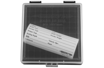 Image of Berrys 87412 001 Ammo Box 9mm Luger,380 ACP 100rd Clear Lid W/Black Bottom