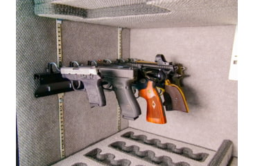 Image of Berrys Gun Safe Pistol Rack Black Holds 4 Pistols, 52672