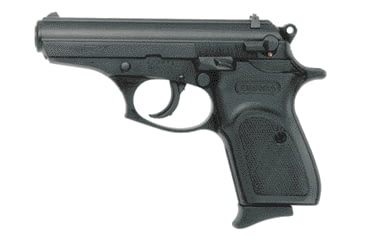 Image of Bersa Thunder-22 Pistol, .22 Long Rifle, 3.5 in barrel, aluminum alloy frame, black polymer grip, blowback operated semi-auto, double-action, slide mounted decock/hammer block, fixed blade front, floating notch rear, 10 round magazine, BRSA-TDR-22-FRRMPG