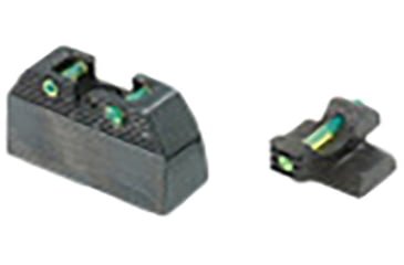 Image of Bersa Talon Armament Fiber Optic Sights, Thunder 380, Green Fiber Optic Front Sight, Green Fiber Optic Rear Sight, Black, KIT000023