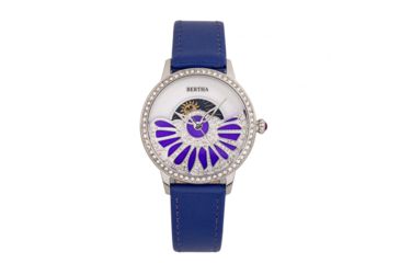 Image of Bertha Adaline Mother-Of-Pearl Leather-Band Watch, Purple, One Size, BTHBR8203