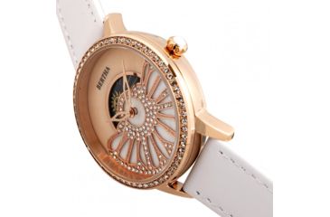 Image of Bertha Adaline Mother-Of-Pearl Leather-Band Watch, White, One Size, BTHBR8205