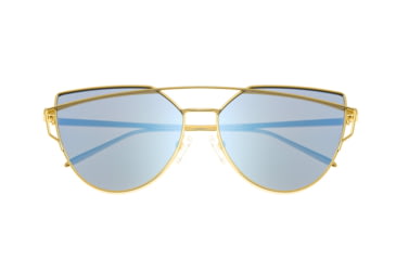 Image of Bertha Aria Polarized Sunglasses, Gold Frame, Celeste Lens - Womens, BRSBR025PLX