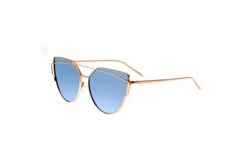 Image of Bertha Aria Polarized Sunglasses, Rose Gold/Celeste, One Size, BRSBR025BK