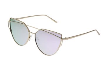 Image of Bertha Aria Polarized Sunglasses, Silver/Purple, One Size, BRSBR025PU