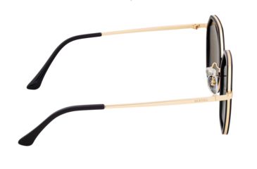 Image of Bertha Ariana Polarized Sunglasses - Women's, Black/Black, One Size, BRSBR038BK
