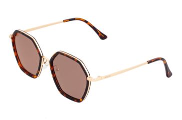 Image of Bertha Ariana Polarized Sunglasses - Women's, Tortoise/Brown, One Size, BRSBR038BN