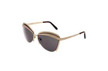 Image of Bertha Aubree Polarized Sunglasses, Gold / Black BRSBR017G