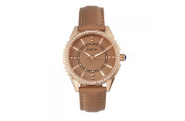 Image of Bertha Clara Leather-Band Watch, Khaki, BTHBR8105