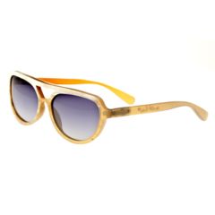 Image of Bertha Brittany Single Vision Prescription Sunglasses, Cream/Black Frame, BRSBR005ZSV