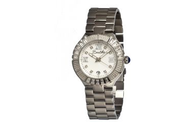 Image of Bertha Evelyn Ladies Watch, Silver Metal Band, Crystals Bezel, Silver Analog Dial, Silver Hand BTHBR1704