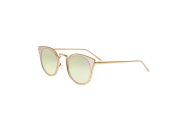 Image of Bertha Harper Polarized Sunglasses, Gold/Pink, One Size, BRSBR026GD