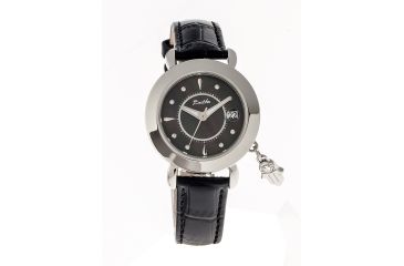 Image of Ladies Hannah Watch,35mm,Black Dial,Black Leather Strap
