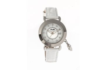 Image of Ladies Hannah Watch,35mm,White Dial,White Leather Strap