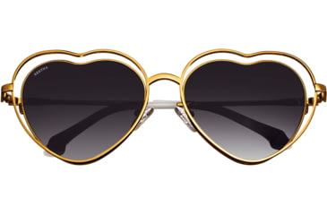 Image of Bertha Lolita Handmade in Italy Sunglass - Womens, Gold, One Size, BRSIT111-1