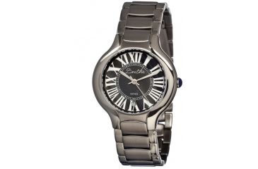Image of Bertha Maude Ladies Watch, Silver Metal Band, Silver Bezel, Black + digital Dial, Silver Hand BTHBR2602