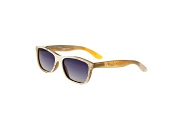 Image of Bertha Olivia Single Vision Prescription Sunglasses, Cream/Black Frame, BRSBR003ZSV