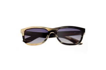 Image of Bertha Olivia Single Vision Prescription Sunglasses, Black/Tan Frame, BRSBR003MSV