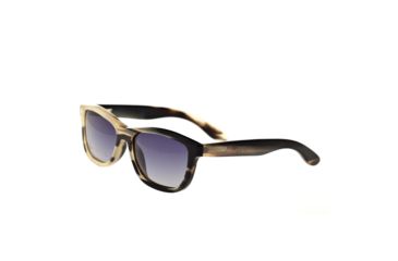 Image of Bertha Olivia Single Vision Prescription Sunglasses, Black/Tan Frame, BRSBR003MSV