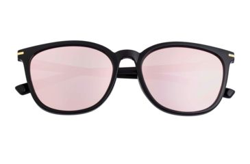 Image of Bertha Piper Polarized Sunglasses, Black/Pink, One Size, BRSBR039RG
