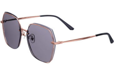 Image of Bertha Renata Sunglass - Womens, Rose Gold/Black, One Size, BRSBR046BK