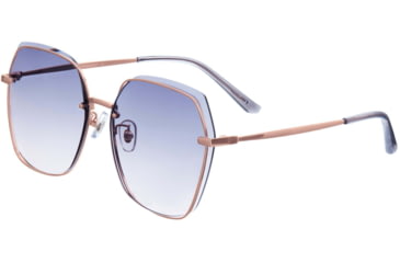 Image of Bertha Renata Sunglass - Womens, Rose Gold/Purple, One Size, BRSBR046GP