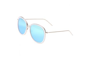 Image of Bertha Scarlett Polarized Sunglasses, Silver/Light Blue, One Size, BRSBR027LB