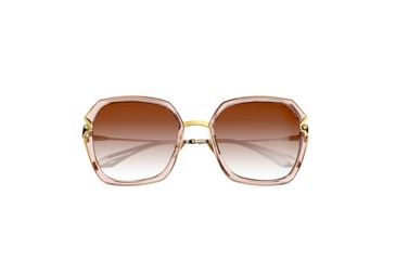 Image of Bertha Teagan Polarized Sunglasses, Pink/Brown, One Size, BRSBR033BN