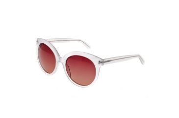 Image of Bertha Violet Polarized Sunglasses, Clear / Brown BRSBR012C