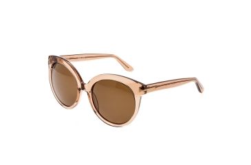 Image of Bertha Violet Polarized Sunglasses, Rose / Brown BRSBR012G