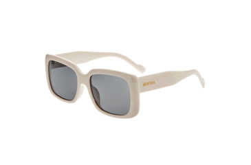 Image of Bertha Wendy Polarized Sunglasses - Womens, Cream Frame, Lens Black, Cream/Black, One Size, BRSBR052C4