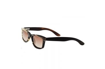 Image of Bertha Zoe Single Vision Prescription Sunglasses, Black/Tan Frame, BRSBR008MSV
