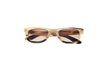 Image of Bertha Zoe Single Vision Prescription Sunglasses, Honey/Black Frame, BRSBR008MCSV