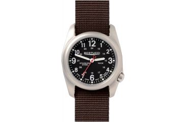 Image of Bertucci Watches A-2S Field Watch with Black dial/brushed stainless case, 40mm 11055