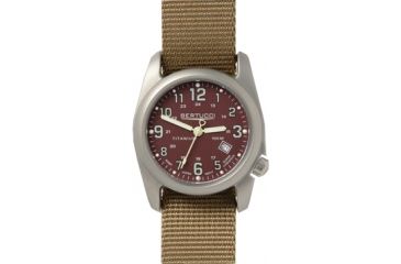 Image of Bertucci Watches A-2T Field Colors Watch with Crimson dial/titanium case, 40mm 12050