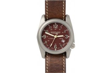 Image of Bertucci Watches A-2T Field Colors Watch with Crimson dial/titanium case, 40mm 12090