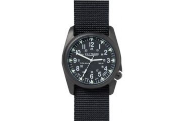 Image of Bertucci Watches A-4T Vintage Yankee Watch with Black dial/black titanium case, 44mm 13415