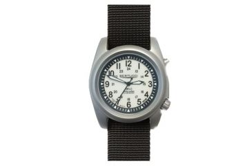 Image of Bertucci Watches A-2SEL Super Iluminated Watch, Ghost Gray Electroluminescent Dial, Black Band, 22025