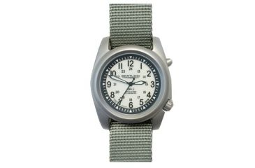 Image of Bertucci Watches A-2SEL Super Iluminated Watch, Ghost Gray Electroluminescent Dial, Defender Drab Band, 22026