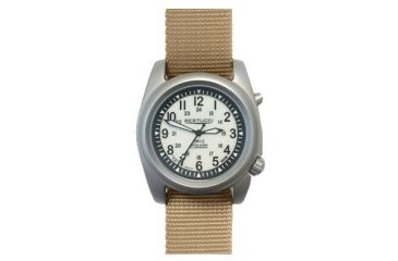 Image of Bertucci Watches A-2SEL Super Iluminated Watch, Ghost Gray Electroluminescent Dial, Defender Khaki Band, 22027