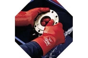 Image of Best Manufacturing Gloves Pvc Nit Gnt 14'' L PK12 724R-10