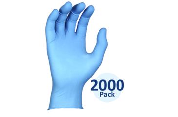 Image of Best Manufacturing N-DEX Ambidextrous Powder-Free Nitrile Gloves, 4 Mil Thickness, 24.1 Cm, Accelerator-Free, Green, Small, 2000 Pack, 7705PFTS/ 47742-970