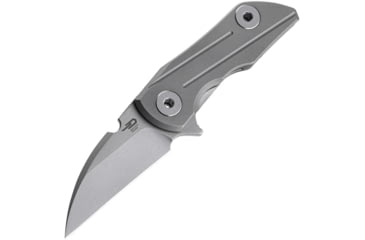 Image of Bestech Knives 2500 Delta Framelock Sandblast Folding Knife, 2.5 sand blast finish S35VN stainless blade, Sand blast finish titanium handle, BT2006B