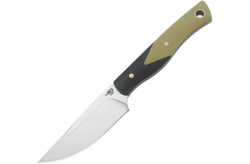 Image of Bestech Knives HEIDI Fixed Blade Beige Knife, 3.13 satin finish D2 tool steel blade, Black and tan G10 handle, BFK01B