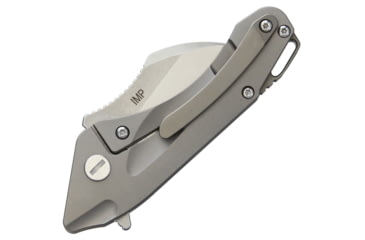 Image of Bestech Knives IMP Tiium Framelock CF Folding Knife, 1.75in Satin Cpm S35Vn SS Blade, Titanium Handle With Carbon Fiber Onlay, Pocket Clip, Black Nylon Zippered Storage Case, BT1710A