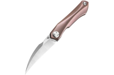 Image of Bestech Knives Ivy Framelock Pink Folding Knife, 3 stonewash and satin finish S35VN stainless blad, Pink stonewash finish titanium handle, BT2004C